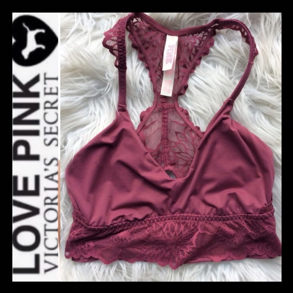 VS PINK Racerback Lace Bralette
